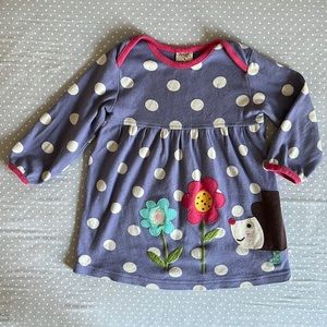 Frugi 12-18 months hedgehog and flowers dress